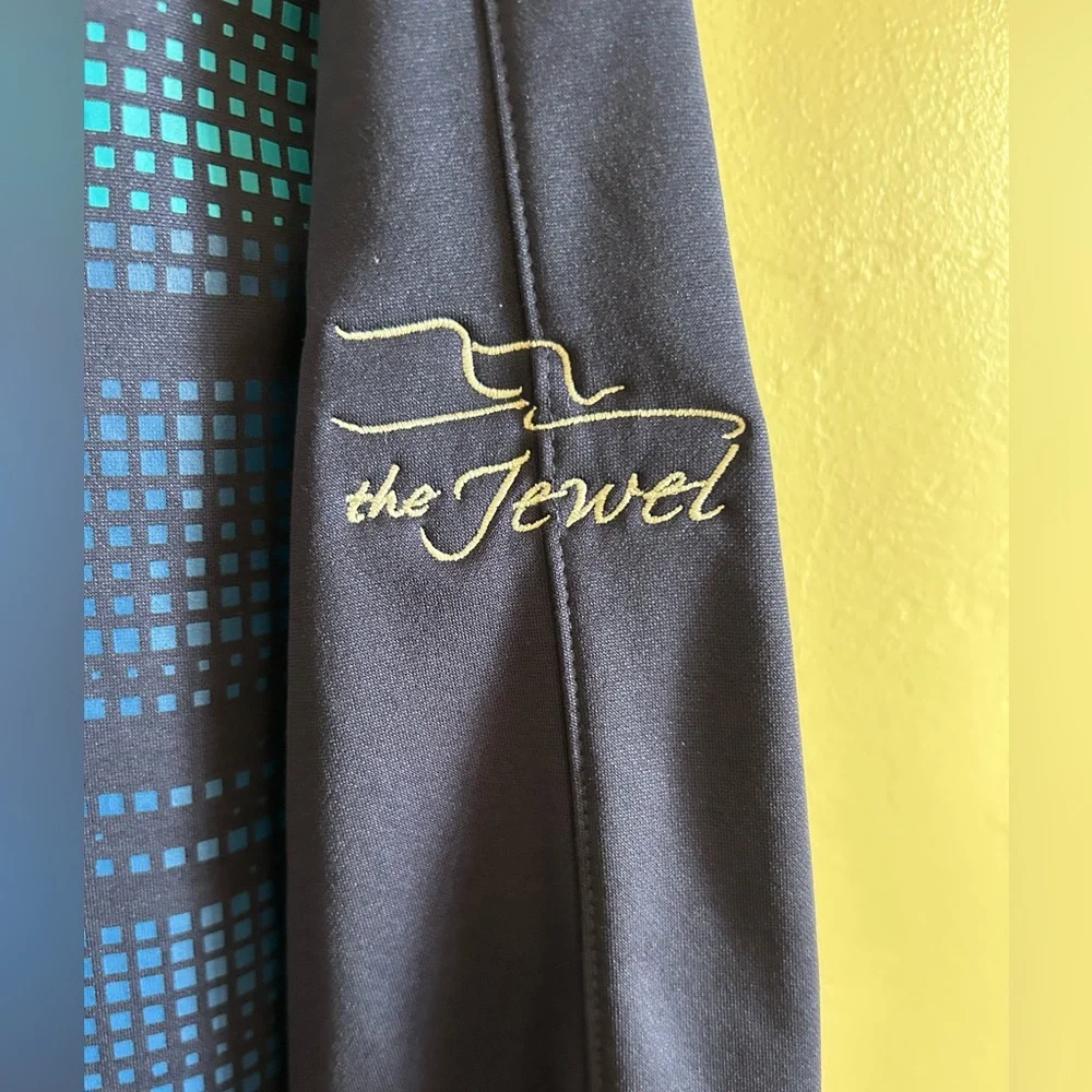 Puma Men’s Navy and Teal Quarter-Zip Pullover from The Jewel Golf Club - Picture 2 of 12